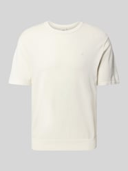 T-shirt z wyhaftowanym logo model ‘SUPIMA’ od CK Calvin Klein - 16