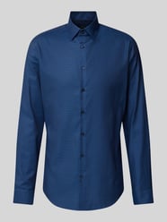 Slim Fit Business-Hemd mit Kentkragen von Jake*s Blau - 21