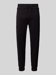 Slim Fit Sweatpants mit Strukturmuster Modell 'Lamont' von BOSS Schwarz - 20