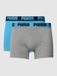 Boxershorts mit elastischem Logo-Bund im 2er-Pack von Puma Blau - 16