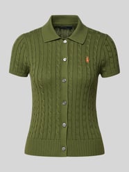 Gebreid shirt met logostitching van Polo Ralph Lauren - 14
