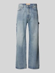 Loose Fit Jeans mit Knopfverschluss von REVIEW Blau - 12