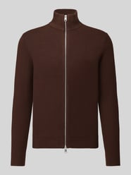 kardigan rozpinany o kroju regular fit z czystej bawełny model 'DANE' od Selected - 1