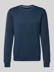 Sweatshirt mit Strukturmuster von Blend Blau - 28