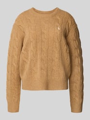 Strickpullover aus Baumwoll-Kaschmir-Mix mit Zopfmuster von Polo Ralph Lauren - 3
