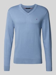 Sweter o kroju regular fit z mieszanki bawełny i kaszmiru od Tommy Hilfiger - 40