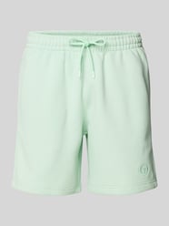 Regular fit sweatshorts met logostitching, model 'SIMBA' van SERGIO TACCHINI - 10