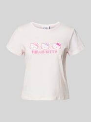 T-Shirt mit Motiv-Print von Review Pink - 33