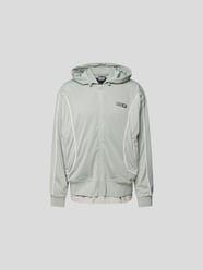 Sweatjacke mit Label-Patch von Diesel Grau / Schwarz - 6