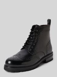 Schnürstiefel aus Rindvelours mit Broguing von DIGEL - 7
