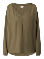 Blouseshirt van lyocell, model 'Javia' van Cream Groen - 38