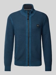 Strickjacke mit Stehkragen von Lerros Blau - 28