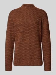 Strickpullover mit Strukturmuster von Jack & Jones Premium Braun - 37