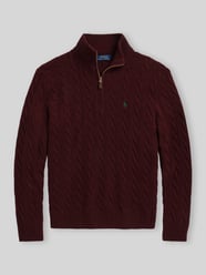 Regular Fit Troyer aus Woll-Kaschmir-Mix von Polo Ralph Lauren Bordeaux - 16
