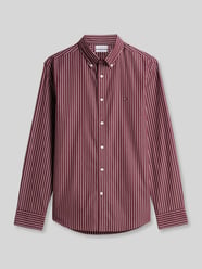 Body Fit Freizeithemd aus reiner Baumwolle von Tommy Hilfiger Bordeaux - 18
