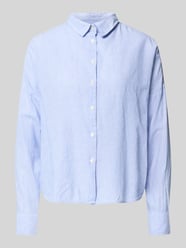 regular fit blouse van mix van katoen en linnen model 'LUCY' van 0039 Italy - 9