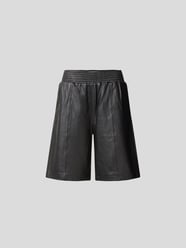 Ledershorts mit Ziernähten von Frame Schwarz - 20
