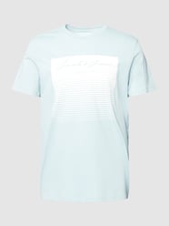 T-shirt met ronde hals, model 'STOKE' van Jack & Jones Blauw / turquoise - 46