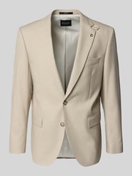 Modern Fit 2-Knopf-Sakko mit Pattentaschen Modell 'Ezzo' von DIGEL Beige - 28