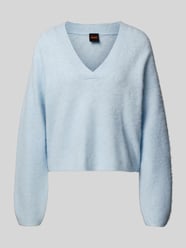 Sweter o kroju oversized z dodatkiem wełny model ‘FITI’ od BOSS Orange - 33