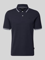 Slim Fit Poloshirt mit Label-Stitching von bugatti - 23