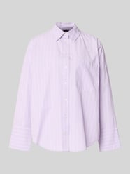 Bluzka koszulowa o kroju relaxed fit z brustaszą od Gina Tricot - 3