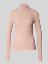 Shirt met lange mouwen en col van Jake*s Collection Fuchsia - 21