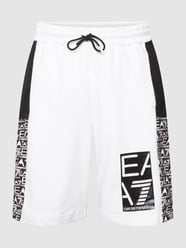 Sweatshorts mit Logo-Print von EA7 Emporio Armani Weiß - 30
