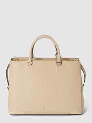 Handtasche mit Label-Applikation Modell 'HANNA' von Lauren Ralph Lauren Beige - 25