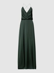 Abendkleid mit Spaghettiträgern von Unique Grün - 29