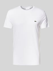 T-Shirt mit Rundhalsausschnitt Modell 'Supima' von Lacoste Weiß - 34