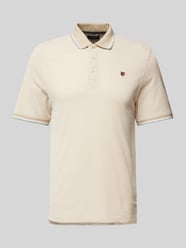 Regular Fit Poloshirt mit Logo-Stitching Modell 'BLUWIN' von Jack & Jones Premium Beige - 5