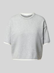 Bluzka z dzianiny z dodatkiem wiskozy i okrągłym dekoltem od OPUS - 41