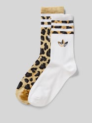 Socken mit Label-Print im 2er-Pack von adidas Originals Beige - 39