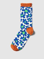 Socken mit Label-Detail Modell 'Flower Shot' von Happy Socks Weiß - 41