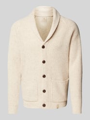 Wolljacke mit Label-Detail von Colours & Sons Beige - 17