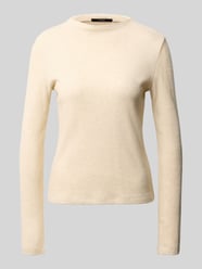 Slim Fit Strickpullover aus Viskose-Mix Modell 'Kosie' von someday. Beige - 26