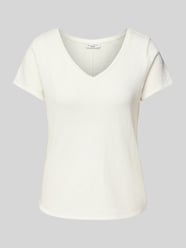 T-Shirt mit abgerundetem V-Ausschnitt von Marc O'Polo Denim - 24