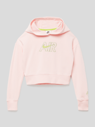 Hoodie met labelstitching van Nike Roze - 37