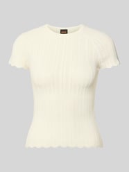 sweter z dzianiny o kroju slim fit z mieszanki wiskozy model 'FICE' od BOSS Orange - 40