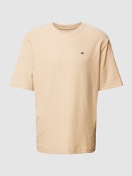 Loose Fit T-Shirt mit Label-Print von Tom Tailor Beige - 41