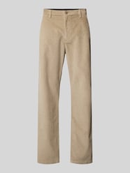 Straight fit corduroy broek met steekzakken van Calvin Klein Jeans Beige - 2
