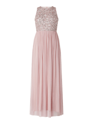 Abendkleid aus Mesh mit Pailletten von LACE & BEADS - 11