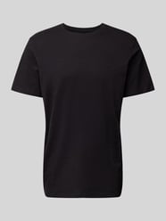 T-Shirt mit Rundhalsausschnitt Modell 'ASPEN SLUB' von SELECTED HOMME Schwarz - 12