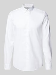 Slim Fit Business-Hemd mit Knopfleiste Modell 'Santena' von CK Calvin Klein Weiß - 27