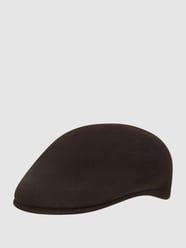 Platte pet van wol van Müller Headwear Bruin - 40