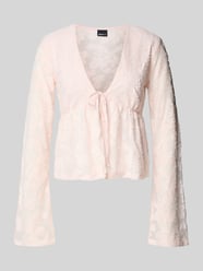 Langarmbluse mit Schnürverschluss von Gina Tricot Pink - 17