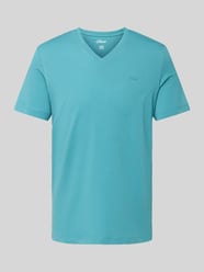 T-shirt o kroju regular fit z czystej bawełny od s.Oliver RED LABEL - 8