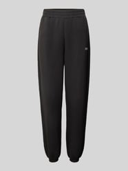 Relaxed Fit Sweatpants mit Label-Print Modell 'CECILIA' von Guess Activewear Schwarz - 18