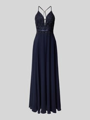 Abendkleid mit Häkelspitze von V.M. - 18